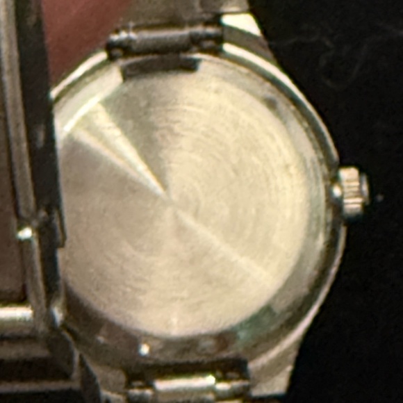 Movado Swiss Quartz Movement Silver/Gold Ladies Black Face Design